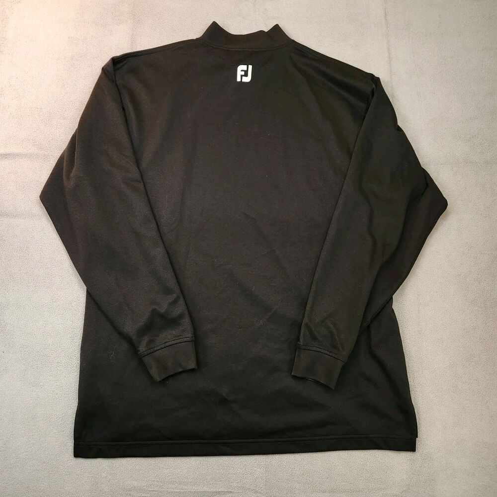 Footjoy‎ Mock Turtleneck Men's L Black Long Sleeve Golf Performance Stretch - Picture 3 of 4